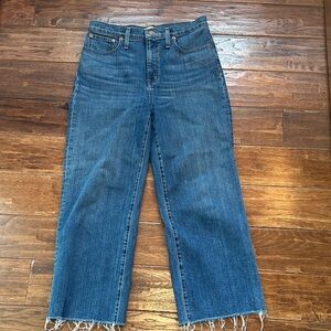 Madewell Blue Ankle Cropped Jeans